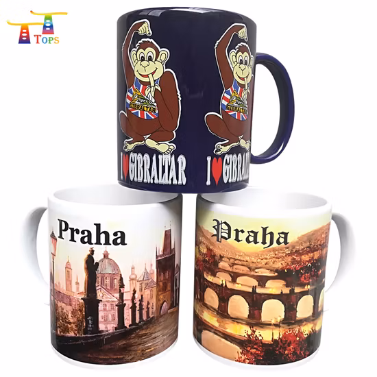 Taza de viaje de cerámica de nuevo diseño con logotipo