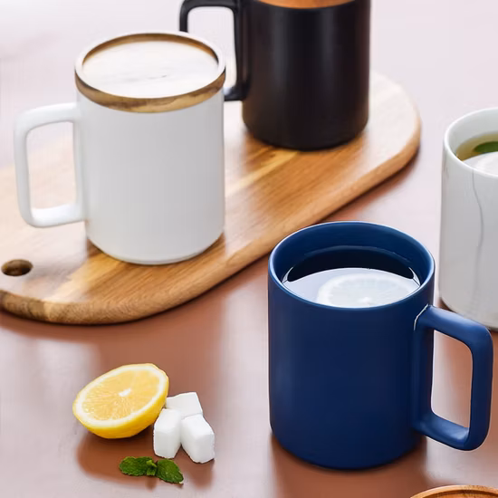 Taza de café moldeada 3D de cerámica de Papá Noel para los regalos de Navidad