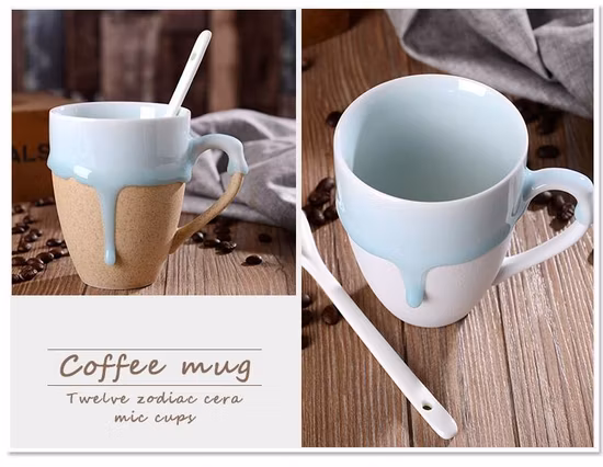 Taza mágica de cerámica con cambio de color frío de diseño personalizado